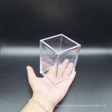 Variable Wholesale Support Custom Gossy Elegant Square Plastic Clear Acrylic Square Desk Pencil Holder